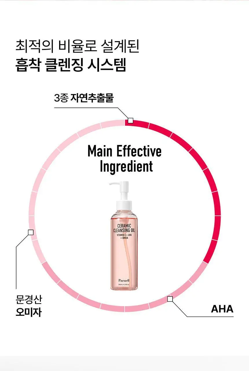 [블랙헤드/깐달걀오일] 파넬 아하 오미자 도자기 클렌징오일 200ml 상세페이지 21